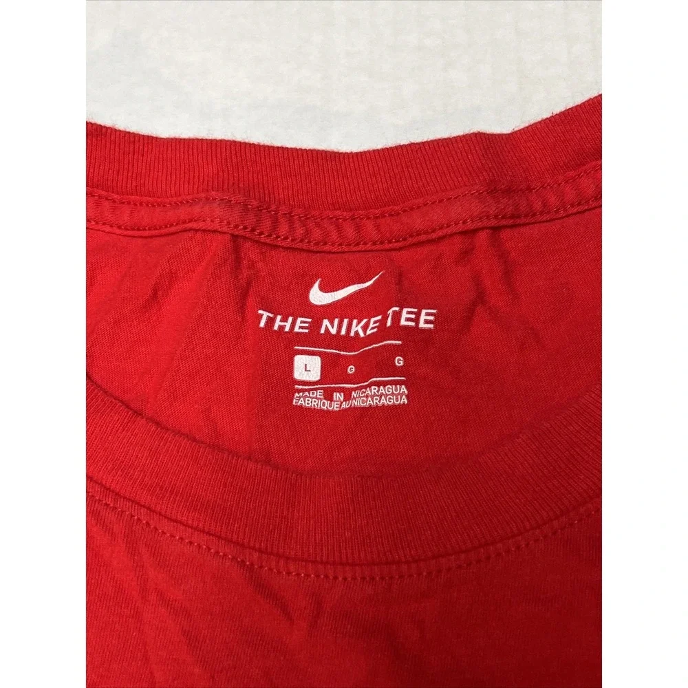 Ohio State Women's Lacrosse NIKE Long Sleeve T-Shirt Women's SZ LG Red‎